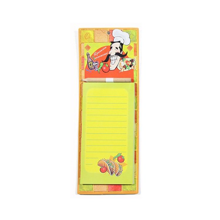2022 writing note pad custom print memo pads tear off magnet notepad with pen