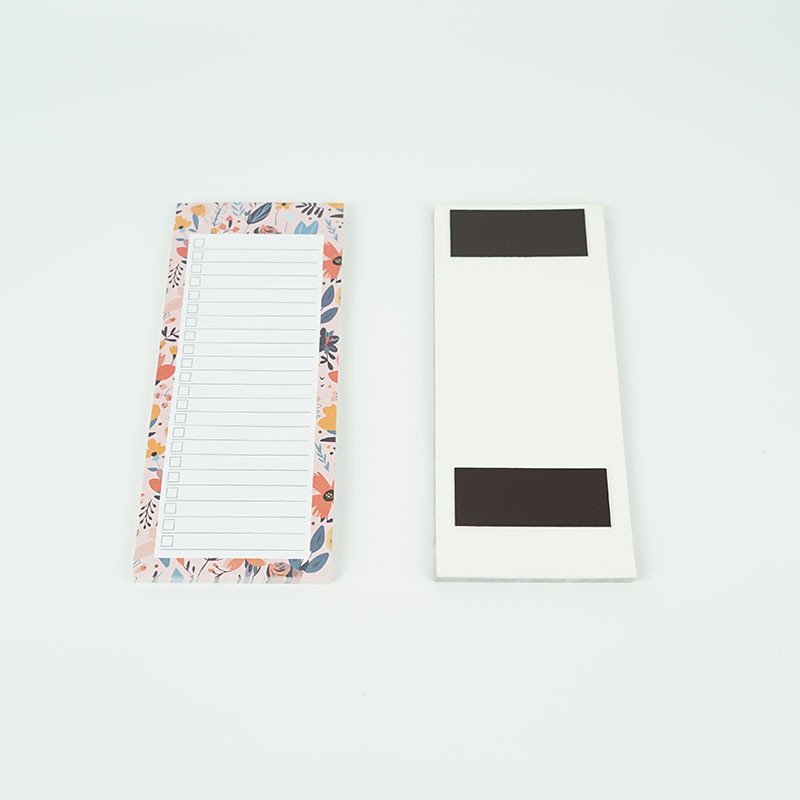 6 pads 50 Sheets/Pad Magnetic Notepads bookmark for Grocery List, Shopping List , Reminders Magnetic Back flowers Memo Pads