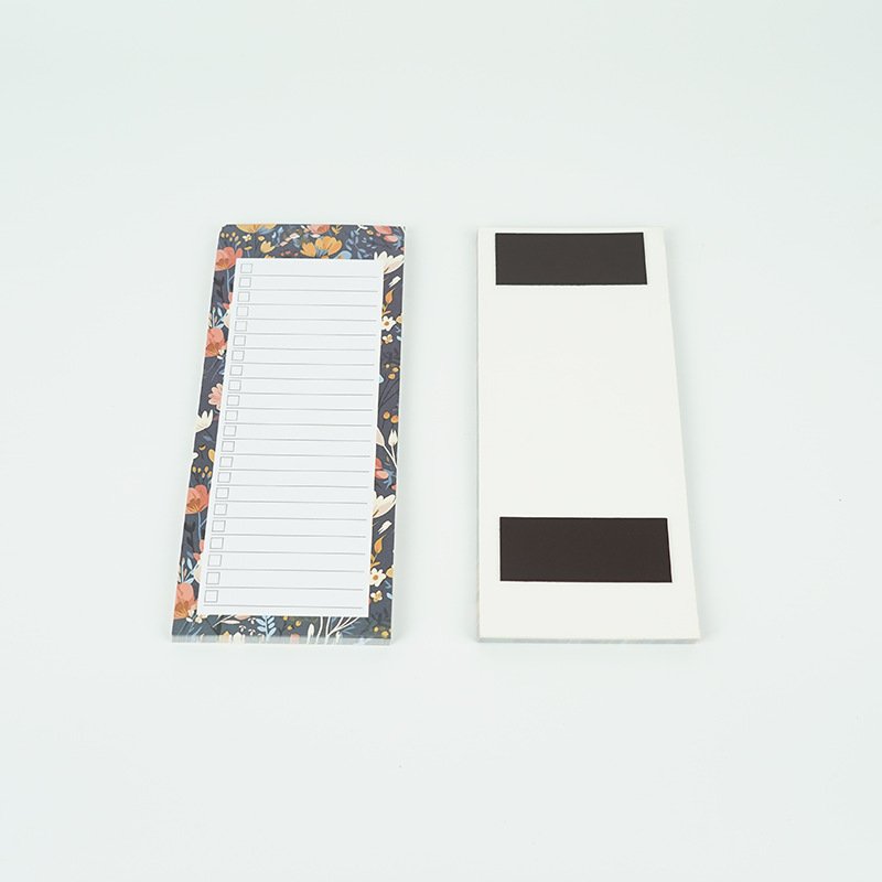 6 pads 50 Sheets/Pad Magnetic Notepads bookmark for Grocery List, Shopping List , Reminders Magnetic Back flowers Memo Pads