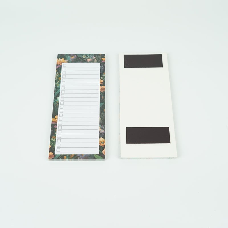 6 pads 50 Sheets/Pad Magnetic Notepads bookmark for Grocery List, Shopping List , Reminders Magnetic Back flowers Memo Pads