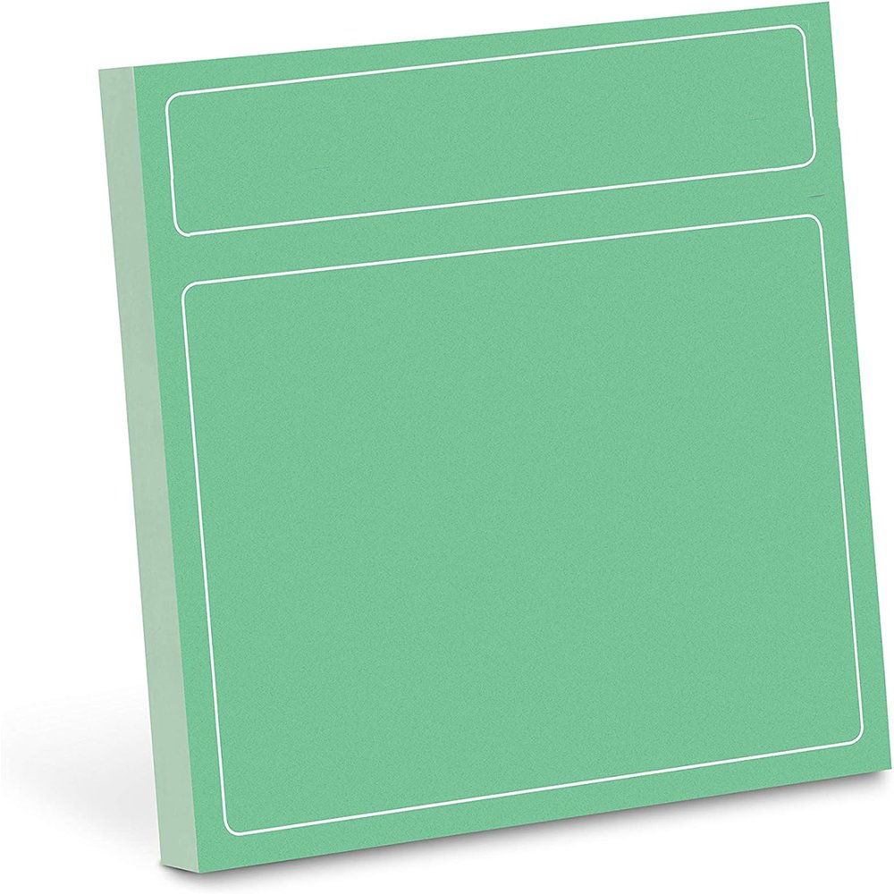 2024 Custom die cut sticky note Logo skeleton Sticky Note green for school office Promotion custom design sticky notes