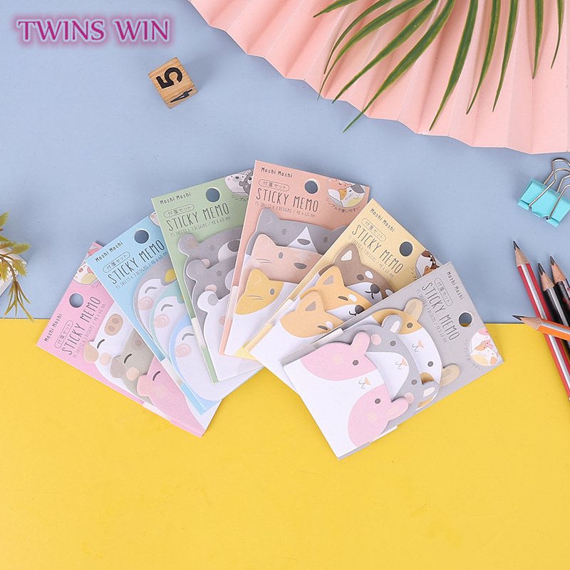 Wholesale hot sale cartoon cute sticky notes animal pig Multi layer memo pads high quality sticky note stickers009A