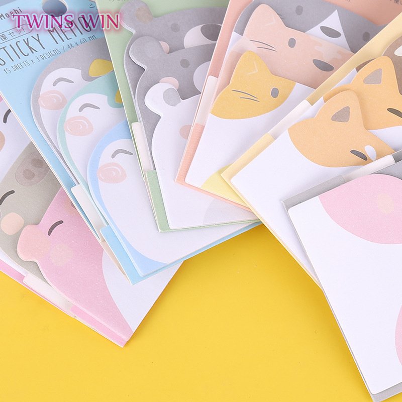 Wholesale hot sale cartoon cute sticky notes animal pig Multi layer memo pads high quality sticky note stickers009A