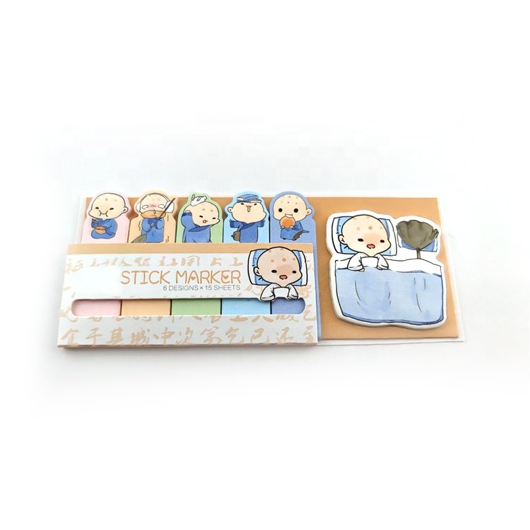 Cute Flags Tabs Sticky Notes Kawaii Cartoon Memo Pads Sticky Note Bookmark Planner Stickers