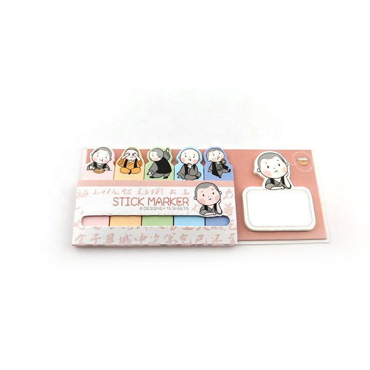 Cute Flags Tabs Sticky Notes Kawaii Cartoon Memo Pads Sticky Note Bookmark Planner Stickers