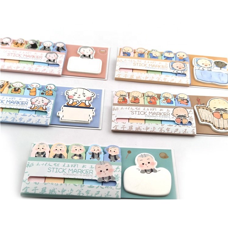 Cute Flags Tabs Sticky Notes Kawaii Cartoon Memo Pads Sticky Note Bookmark Planner Stickers