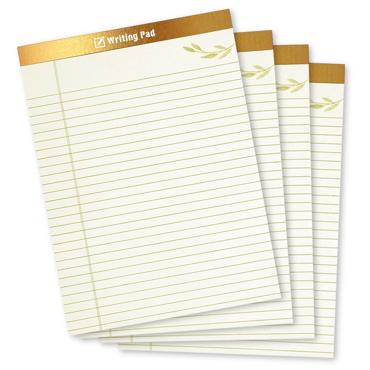Custom printed daily planner tablet Notebook made logo 5 x 8-Inch Lined Writing Note Pads to do list notepad