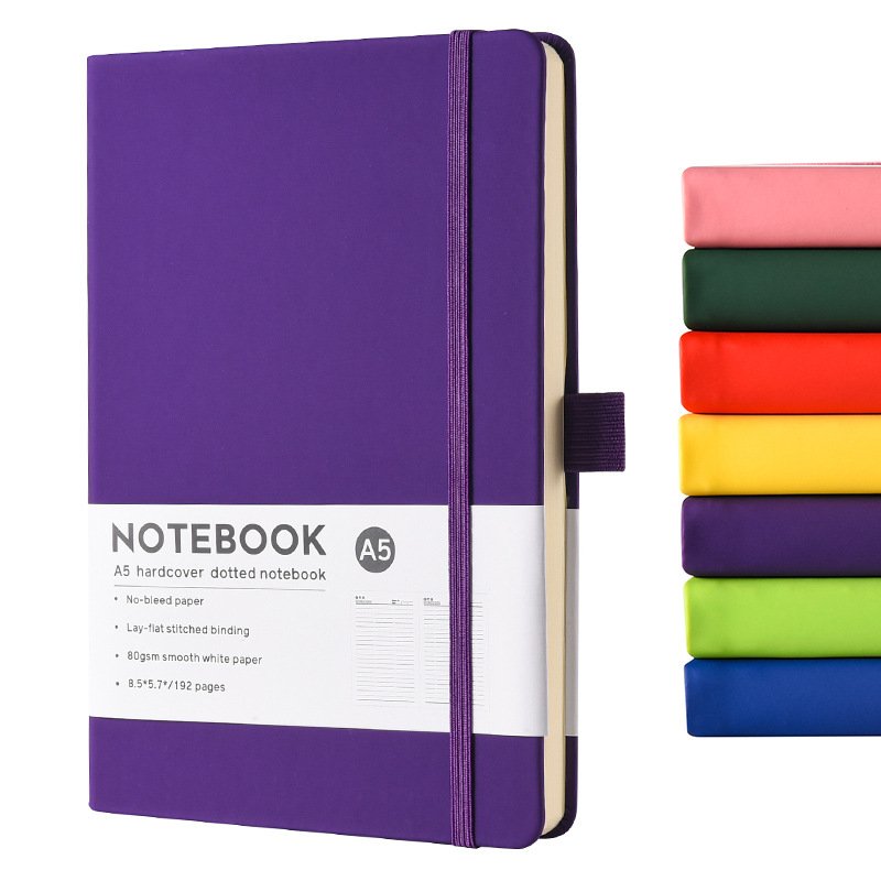 Wholesale Luxury Custom Logo Journal Hardcover Notebooks A5 Leather Notebooks For School