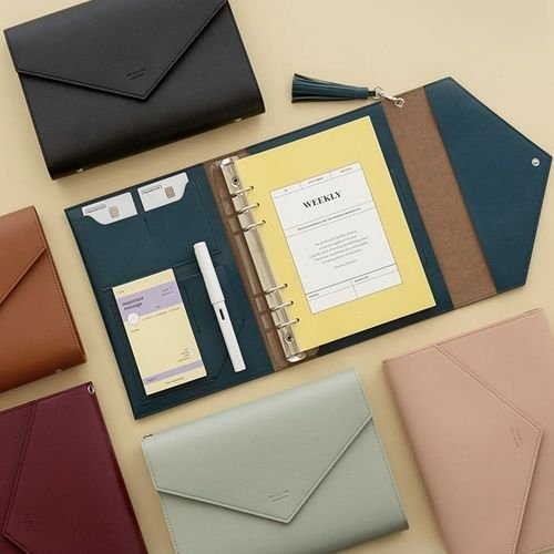 2024 Custom High Quality Leather Cover A5 Notepad Planner Organizer For Study Productivity