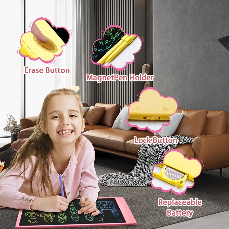 Factory Portable 10 Inch LCD Display Electronic Hand Drawing Board Plastic Writing Tablet Painting Creativity Memo Pads Design