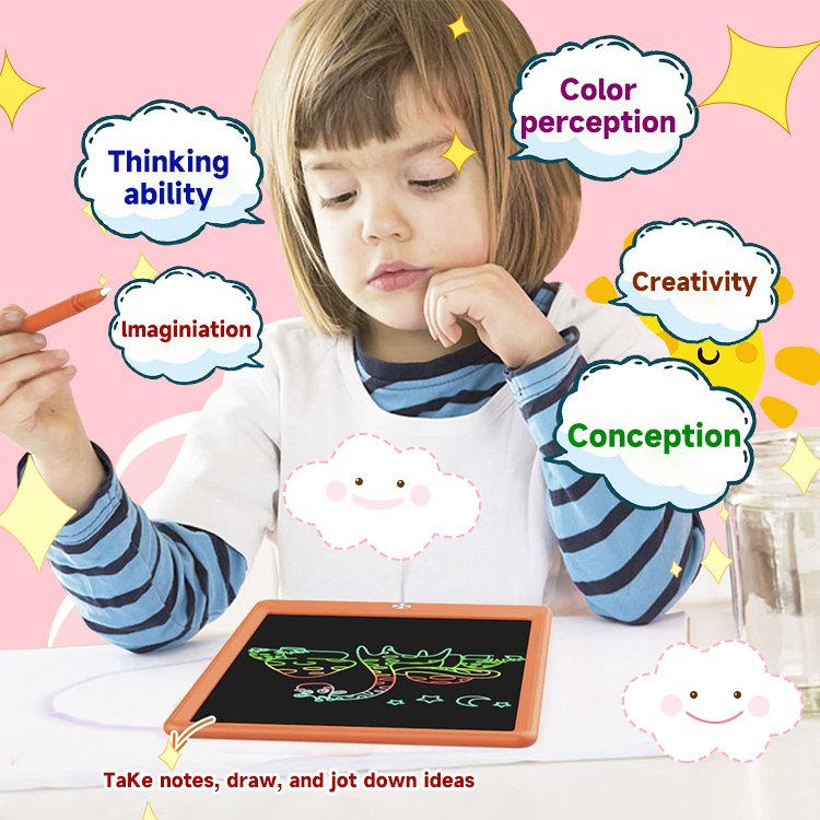 Factory Portable 10 Inch LCD Display Electronic Hand Drawing Board Plastic Writing Tablet Painting Creativity Memo Pads Design
