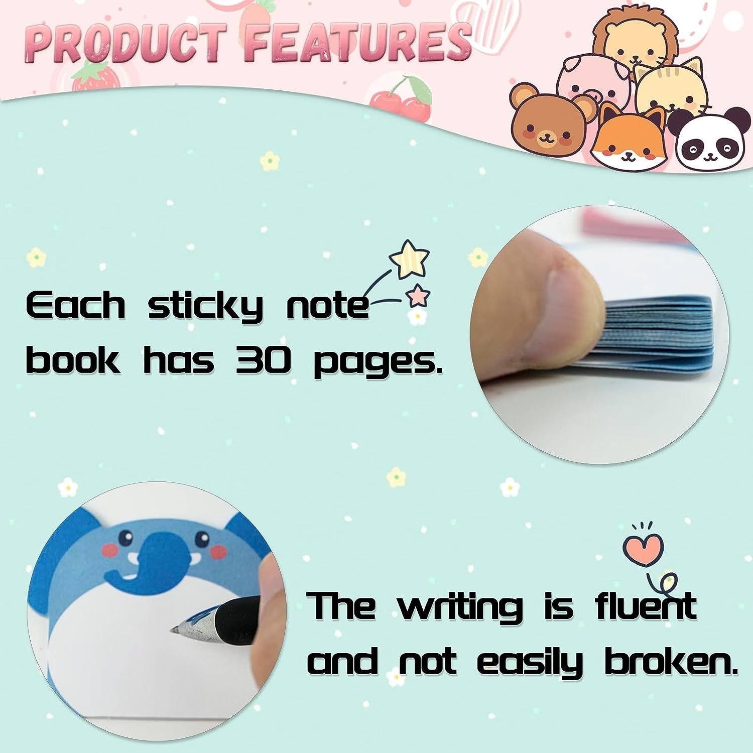 Sticky note Message note Animal shape Notepad self-adhesive Irregular shape Decorative sticker customizable