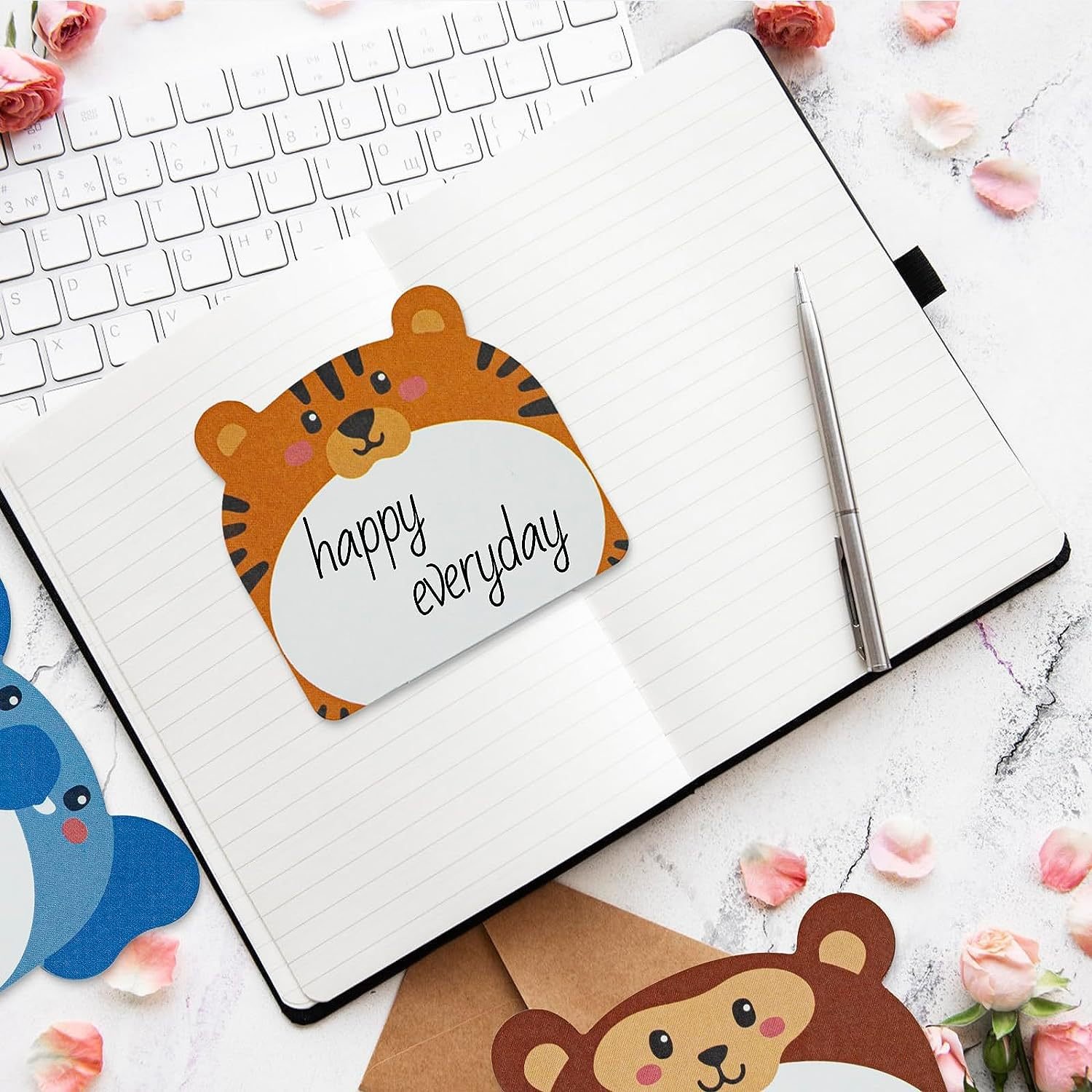 Sticky note Message note Animal shape Notepad self-adhesive Irregular shape Decorative sticker customizable