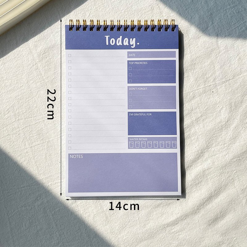 Custom High Quality Custom Daily Memo Pad Notepad Weekly Tear Off To Do List Notepad Spiral Notebook