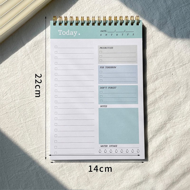 Custom High Quality Custom Daily Memo Pad Notepad Weekly Tear Off To Do List Notepad Spiral Notebook