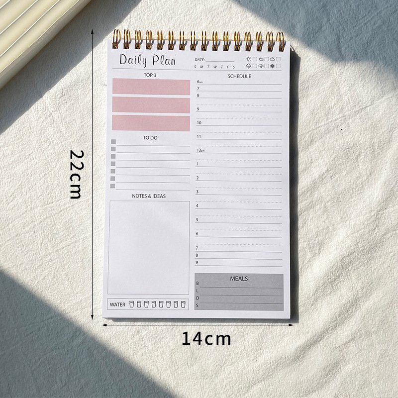 Custom High Quality Custom Daily Memo Pad Notepad Weekly Tear Off To Do List Notepad Spiral Notebook