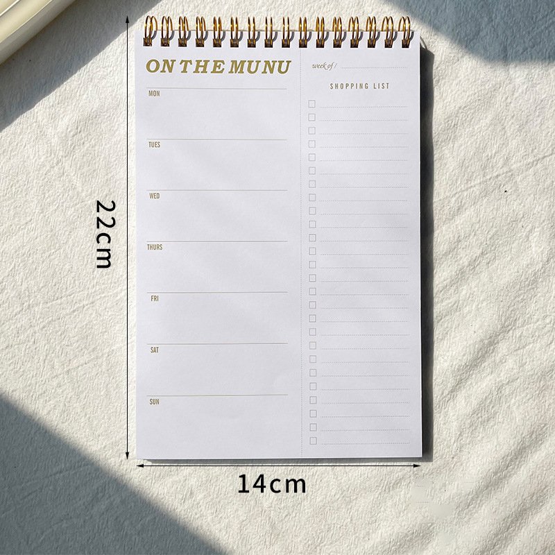 Custom High Quality Custom Daily Memo Pad Notepad Weekly Tear Off To Do List Notepad Spiral Notebook