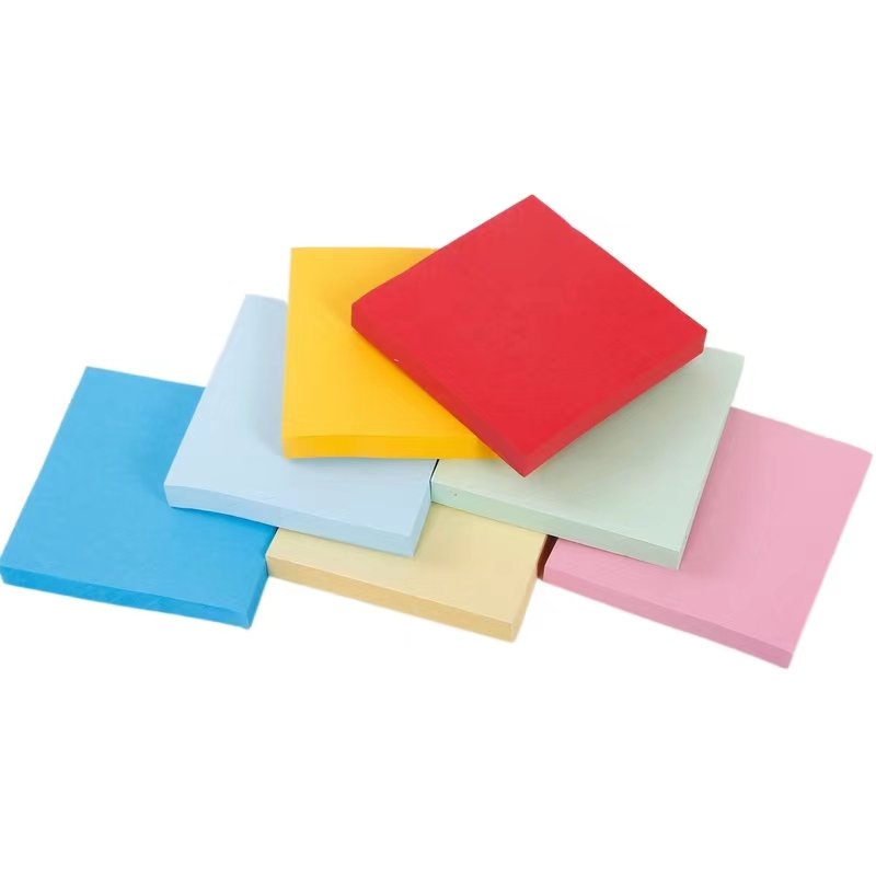 Custom logo Recycled sticky notes pad, Office Notepad Set,Personalized Multi Colors Sticky Noted With Logo