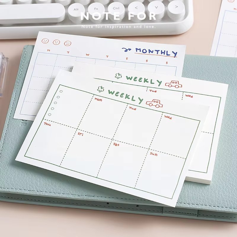 Custom Logo Manufacturer Cute Funny Memo Pad Do List Monthly Office Work Lined School Gift Notepads Printed Notepad Sticky Note