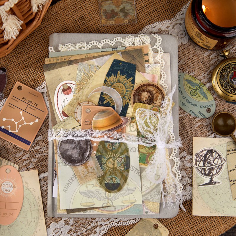 Vintage Decorative Hand Account Literature And Art Scrap-booking Stationery Decoration Memo Customization Paper Set