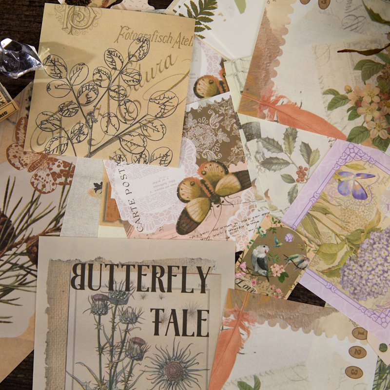 Vintage Decorative Hand Account Literature And Art Scrap-booking Stationery Decoration Memo Customization Paper Set