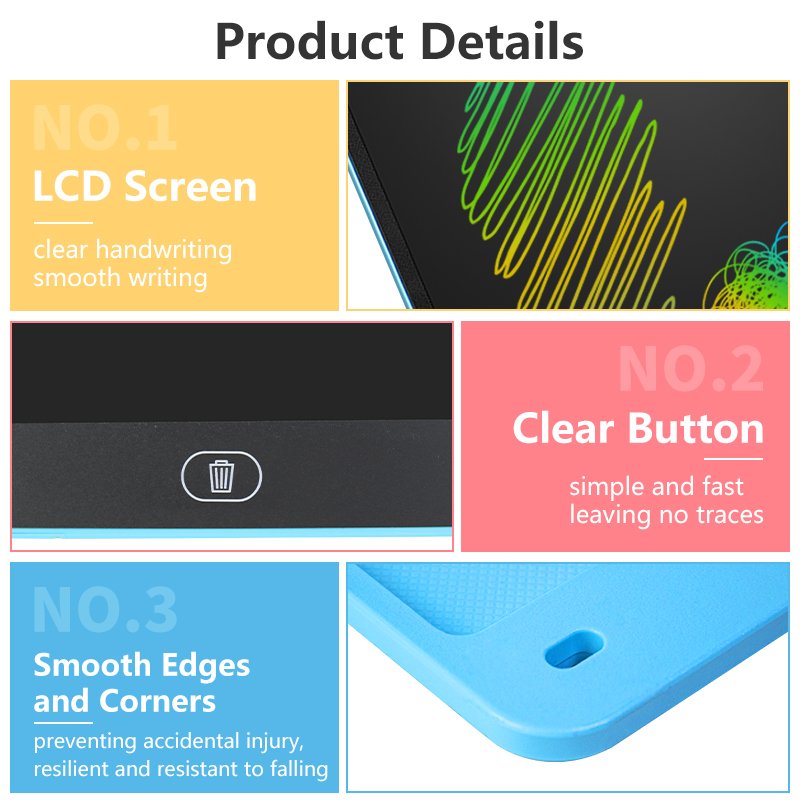 electric writing Factory Big Screen LCD Tablet memo colorful education wholesale board kid 20 digital pad LCD magic drawing