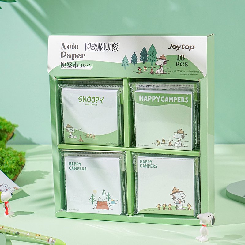 Joytop 101355 Wholesale happy campers - notepad 7.6*7.6cm note pad memo pads cute stationary