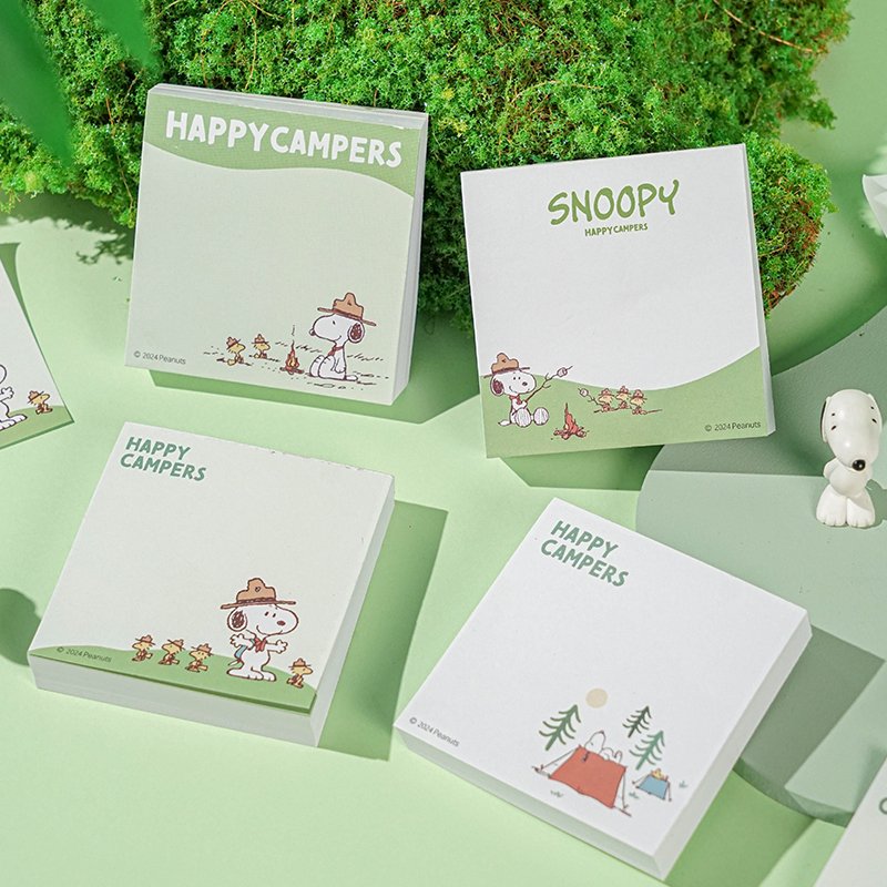 Joytop 101355 Wholesale happy campers - notepad 7.6*7.6cm note pad memo pads cute stationary