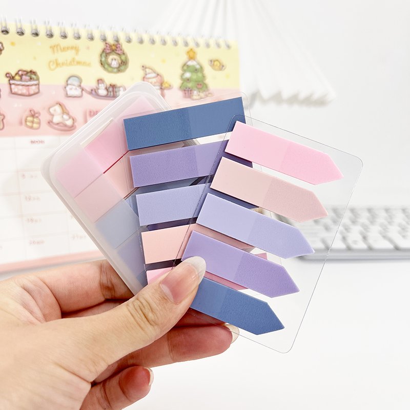 Sticky notes pet index stickers solid color creative student diy notebook message memo note note sticker for classification