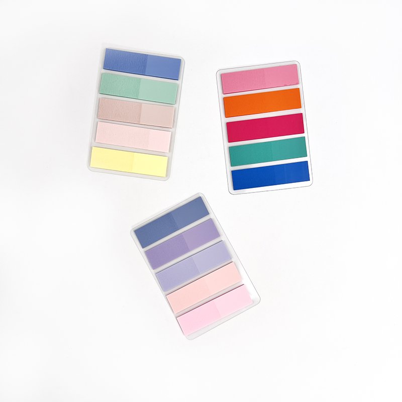 Sticky notes pet index stickers solid color creative student diy notebook message memo note note sticker for classification
