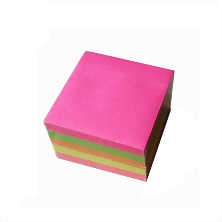 Promotional 6 pack offset paper recycled eco friendly memo pad table top custom fridge sticky notes