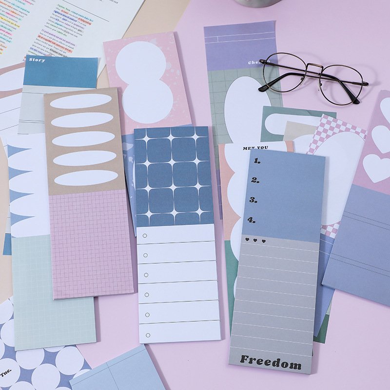 B5 sticky tear notepad INS style 80g paper material 50 sheets cute cartoon students plan calendar memo note wholesale printing