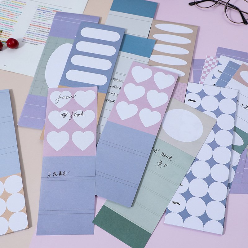 B5 sticky tear notepad INS style 80g paper material 50 sheets cute cartoon students plan calendar memo note wholesale printing