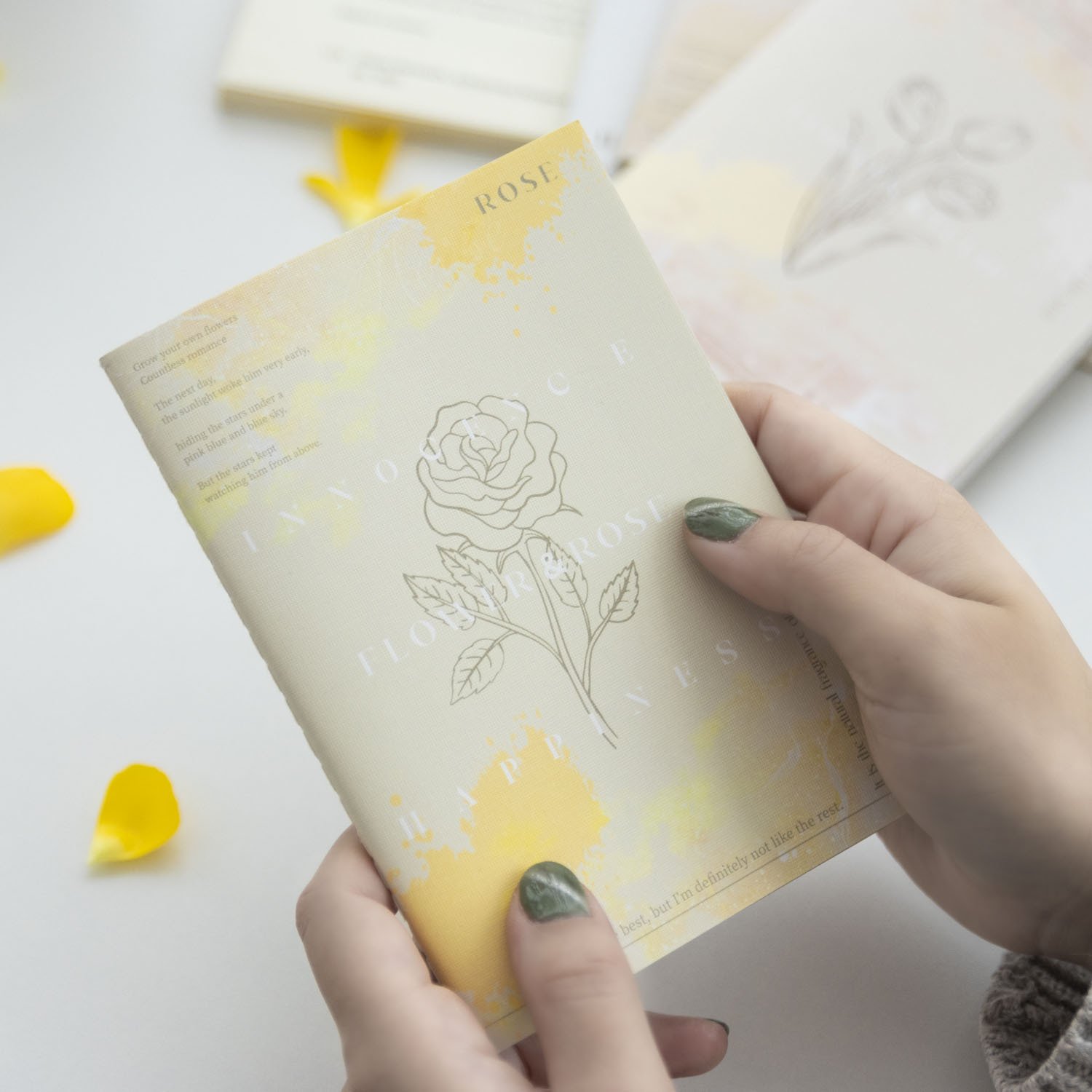 30 sheets/pack Handbook Paper Flower House Series Gentle Colour Texture Handbook Material