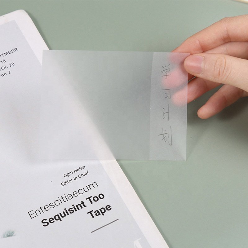 Creative Transparent Scratchpad Word Notepad Memo Pad Paper PET Sticky Notes
