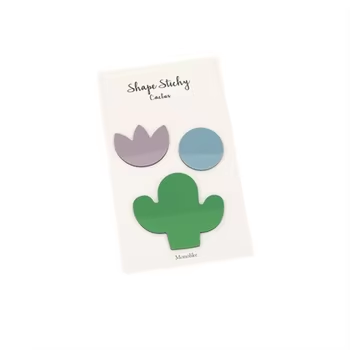 8pcs 4.8*2.87in Neat Edged Moderate Viscosity Creative Design Handwritten Account Note Paper Memo Pad school supplies