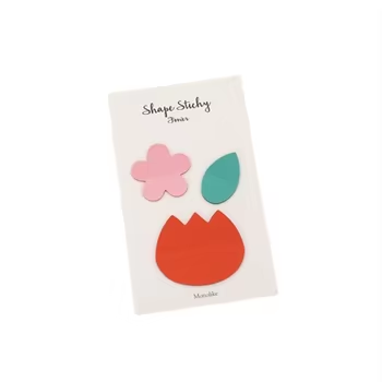 8pcs 4.8*2.87in Neat Edged Moderate Viscosity Creative Design Handwritten Account Note Paper Memo Pad school supplies