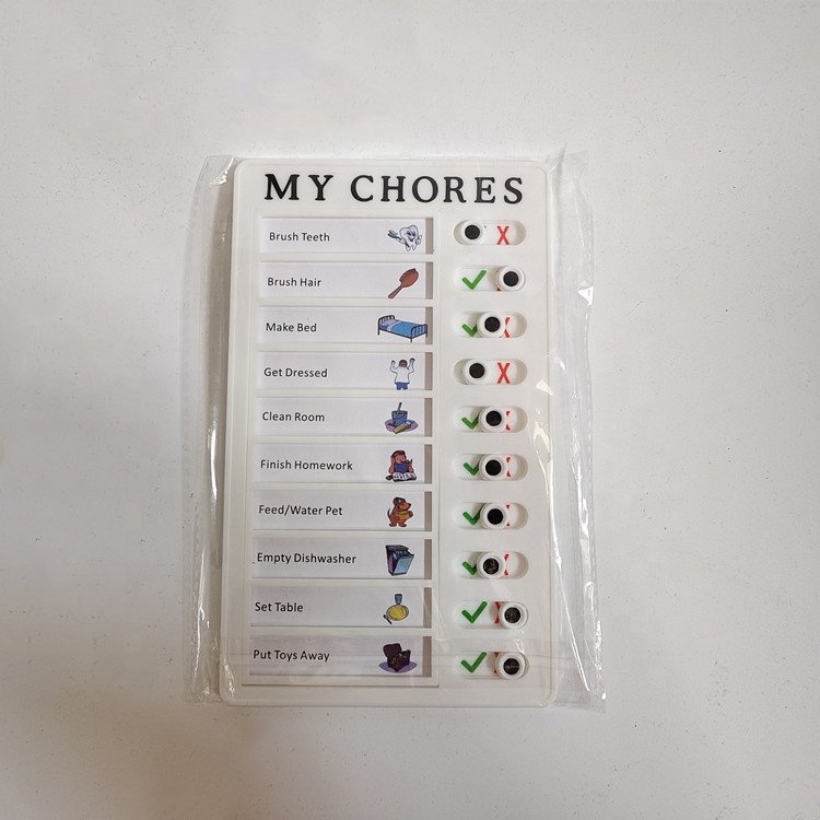 Multi-purpose Wall Hanging Checklist Memo Plastic Board For Rv Home Wall School Classroom Elder Care Adjustable Chores Checklist