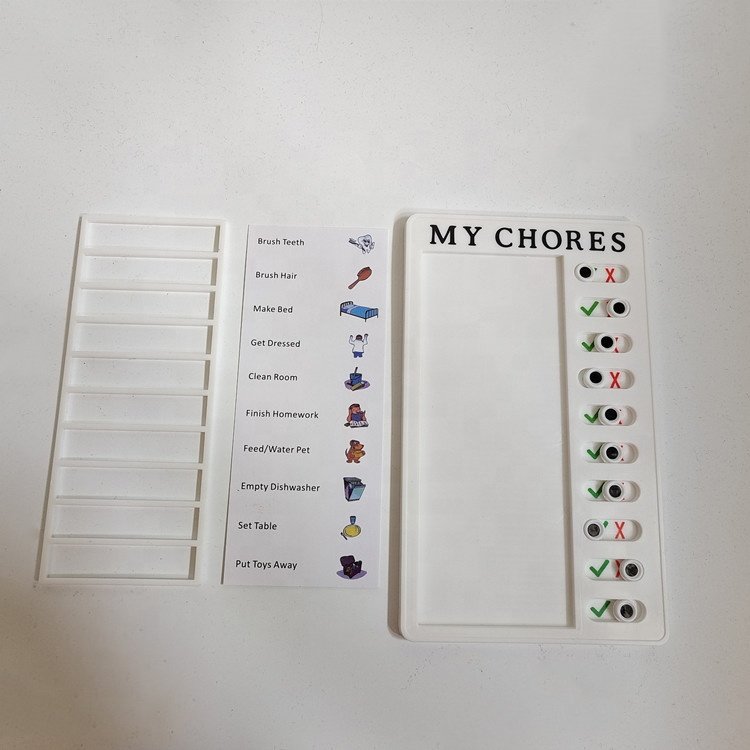 Multi-purpose Wall Hanging Checklist Memo Plastic Board For Rv Home Wall School Classroom Elder Care Adjustable Chores Checklist