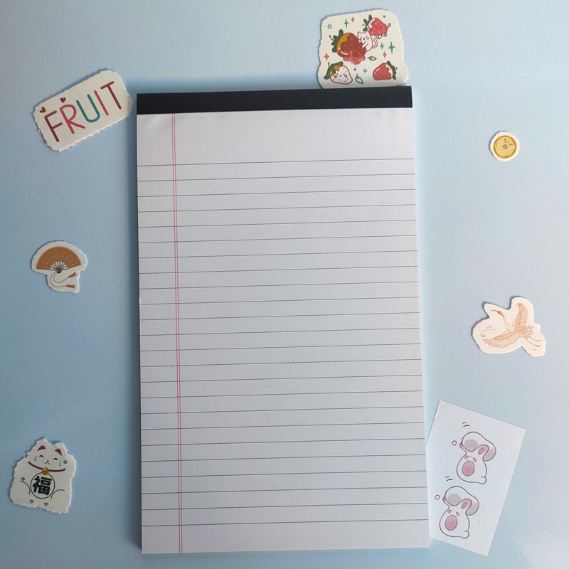 Whistling legal pads wide ruled pads 50 sheets A5,A6,8.5x11,5x8 memo pad notepad writing notepads