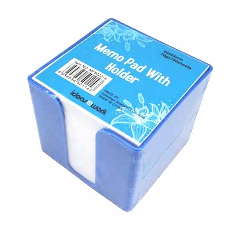Promotional white medical Memo Pads Sticky Notes custom with plastic box