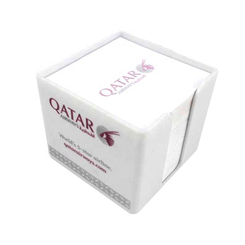 Promotional white medical Memo Pads Sticky Notes custom with plastic box