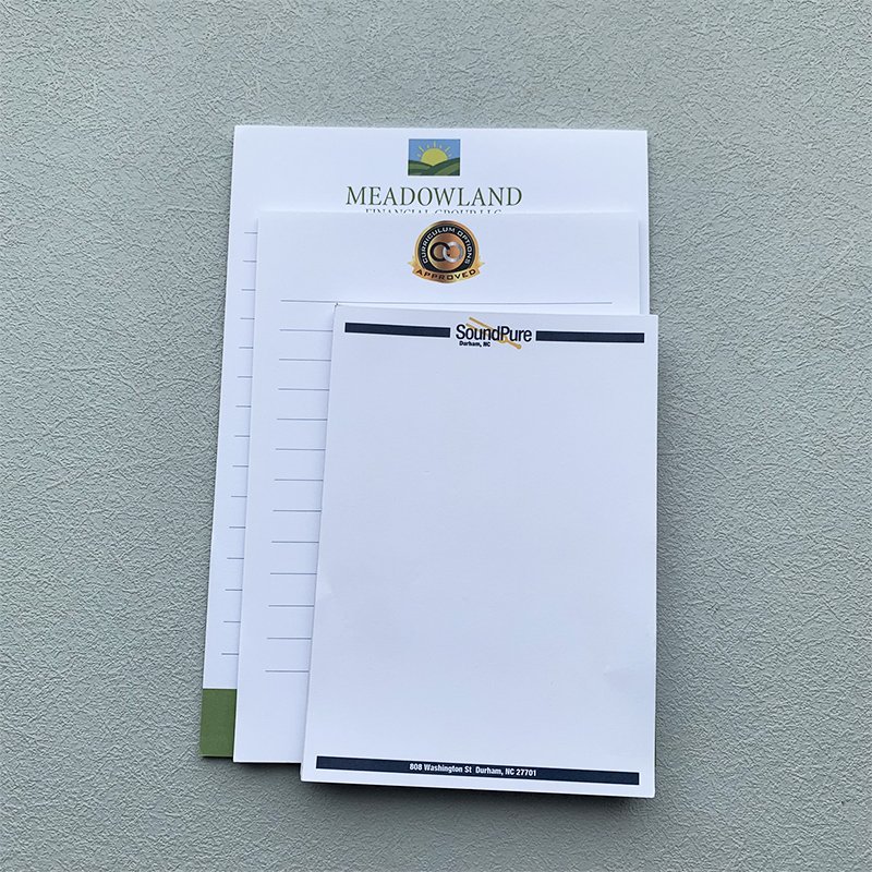 Custom Printed Personalised A4 A5 Office Business Conference Stationery Notepad Writing Paper Note Memo Pads With Logo