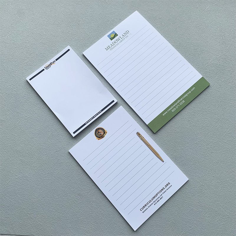 Custom Printed Personalised A4 A5 Office Business Conference Stationery Notepad Writing Paper Note Memo Pads With Logo