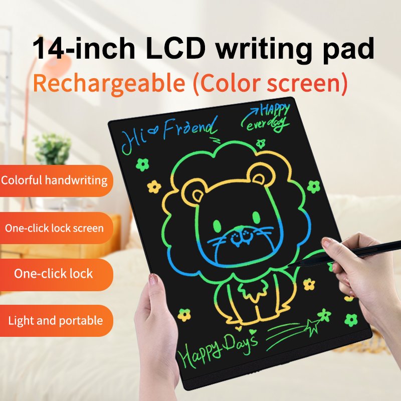best selling products of 2023 full lcd screen Ultra thin 14 inch drawing boards izim tahtasi ocuk writing tablet