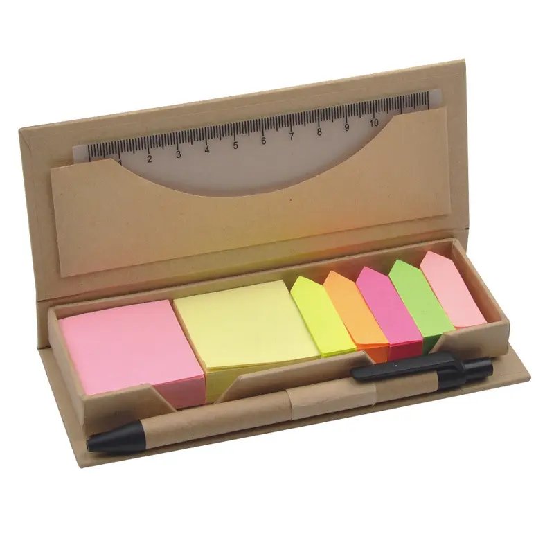 Cheap products cute stationery custom printed LOGO memo pad fancy self adhesive sticky note set