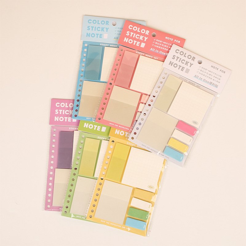 Creative combination Sticky notes A6 loose-leaf board student environmental stationery N times index sticker customization