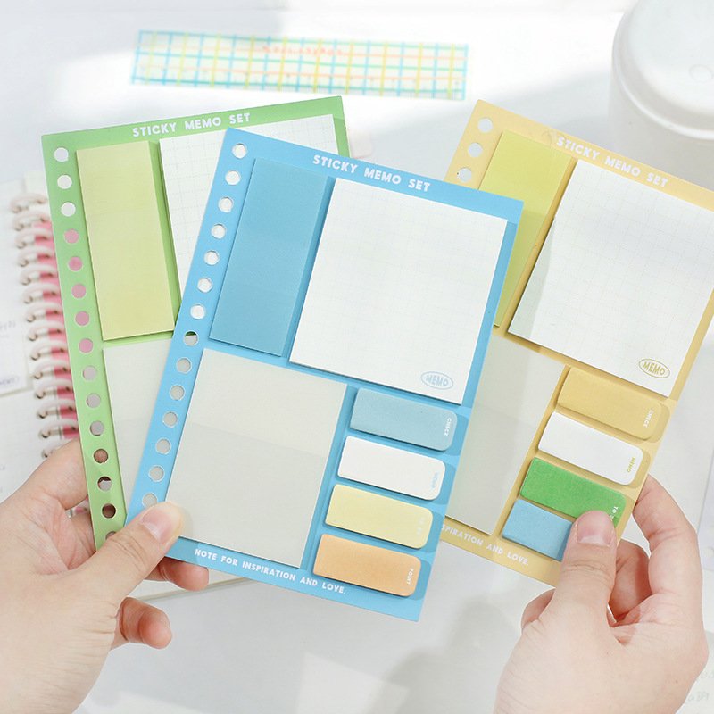 Creative combination Sticky notes A6 loose-leaf board student environmental stationery N times index sticker customization