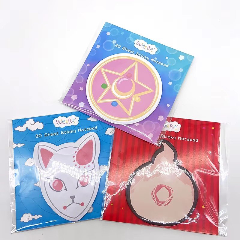 Custom Lined Manufacturers Notebook Cute Cartoon Style Student School Supplies Convenience Stickers Memo Pads Sticky Notes