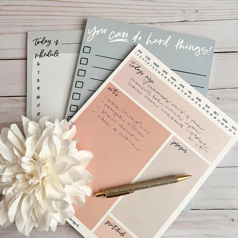 Custom Printing Tear Off Bible Study Christian Scripture Notepad Church Notebook